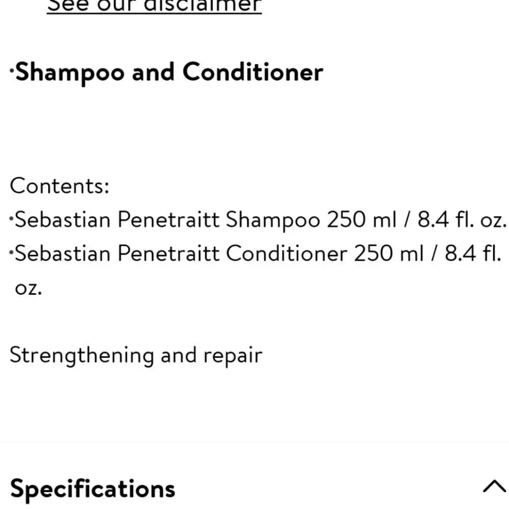 Sebastián Penetraitt Strengthen &‎ Repair Shampoo & Conditioner Combo Pack